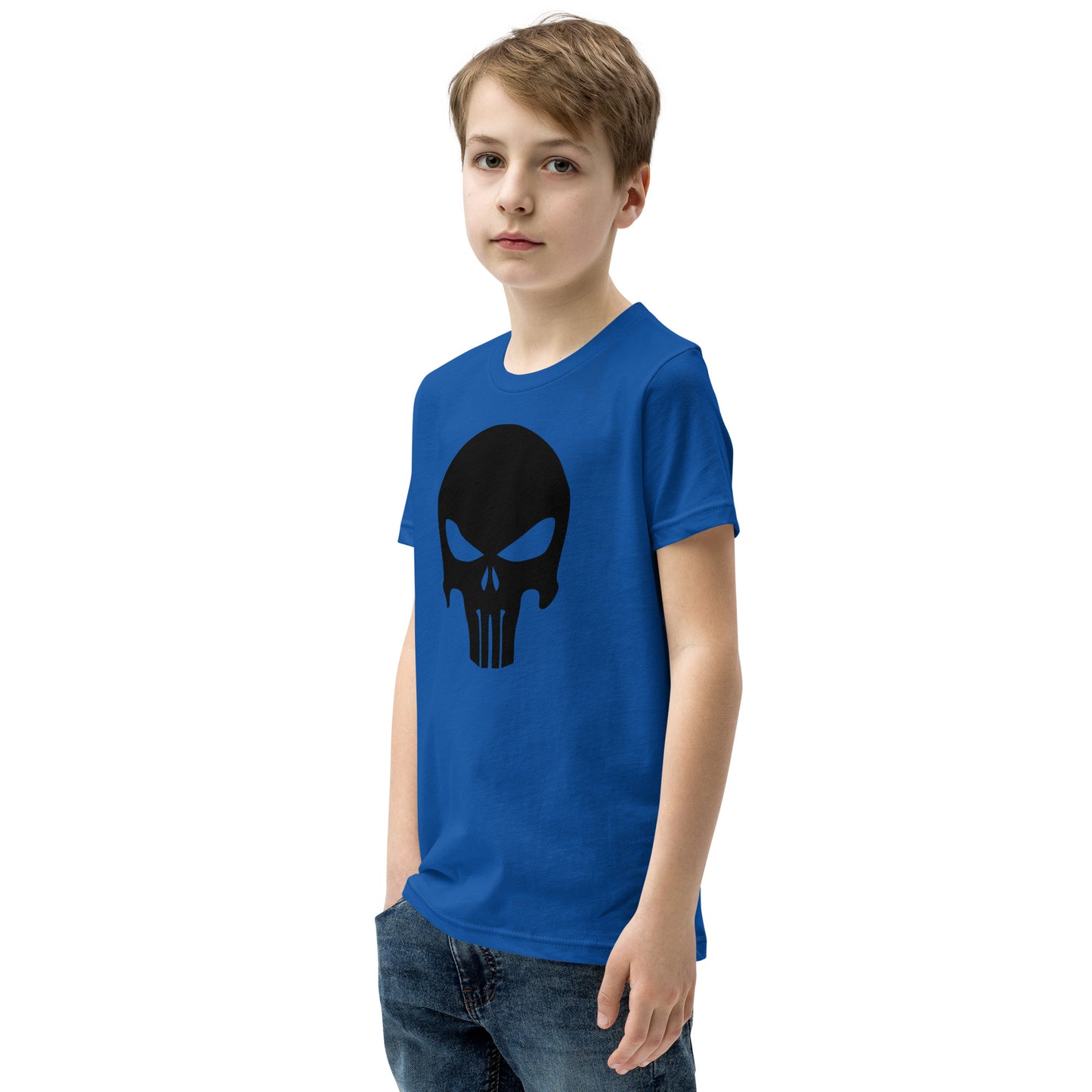 Kurzärmliges T-Shirt mit Totenkopf für Kinder