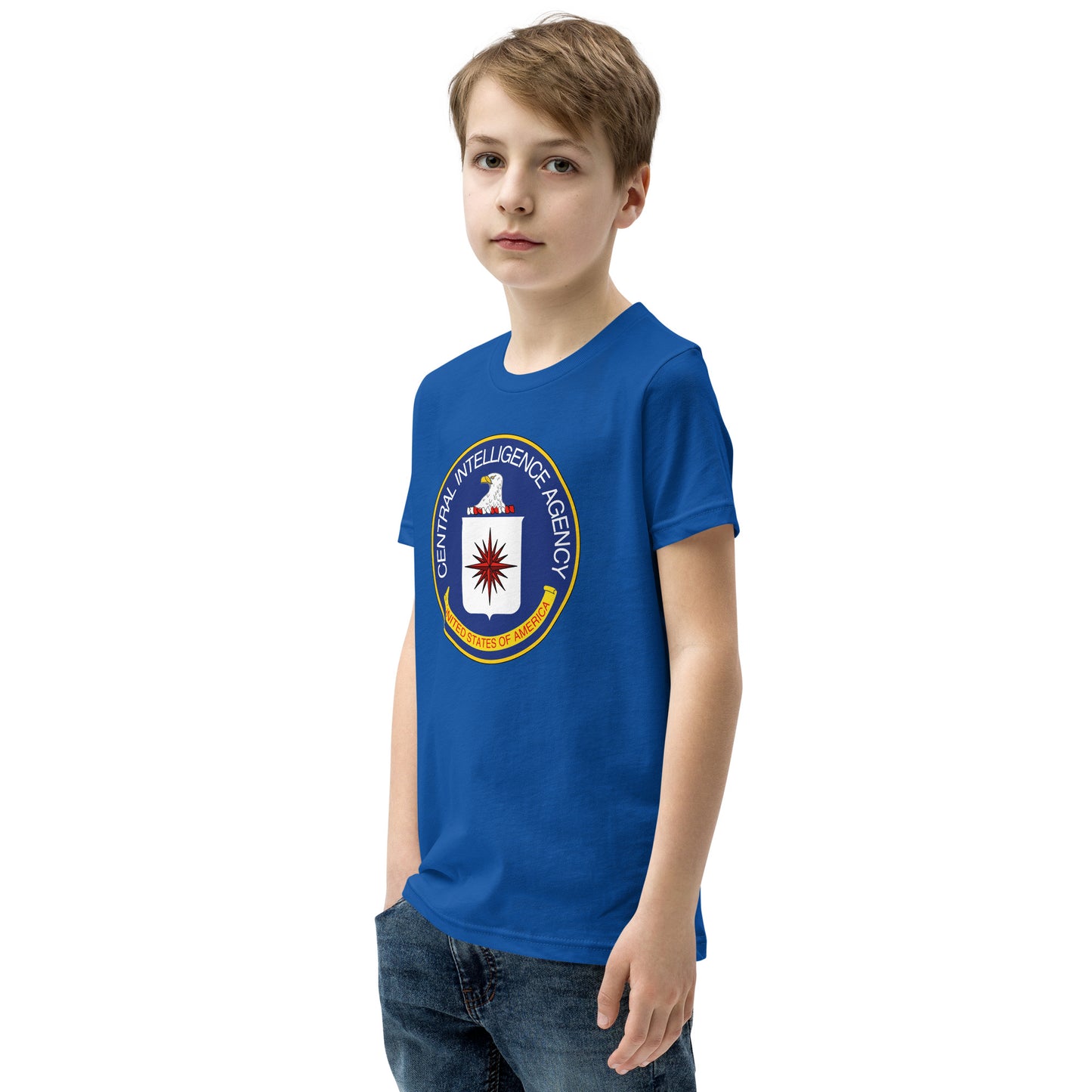 Kurzärmliges T-Shirt mit CIA-Siegel für Kinder