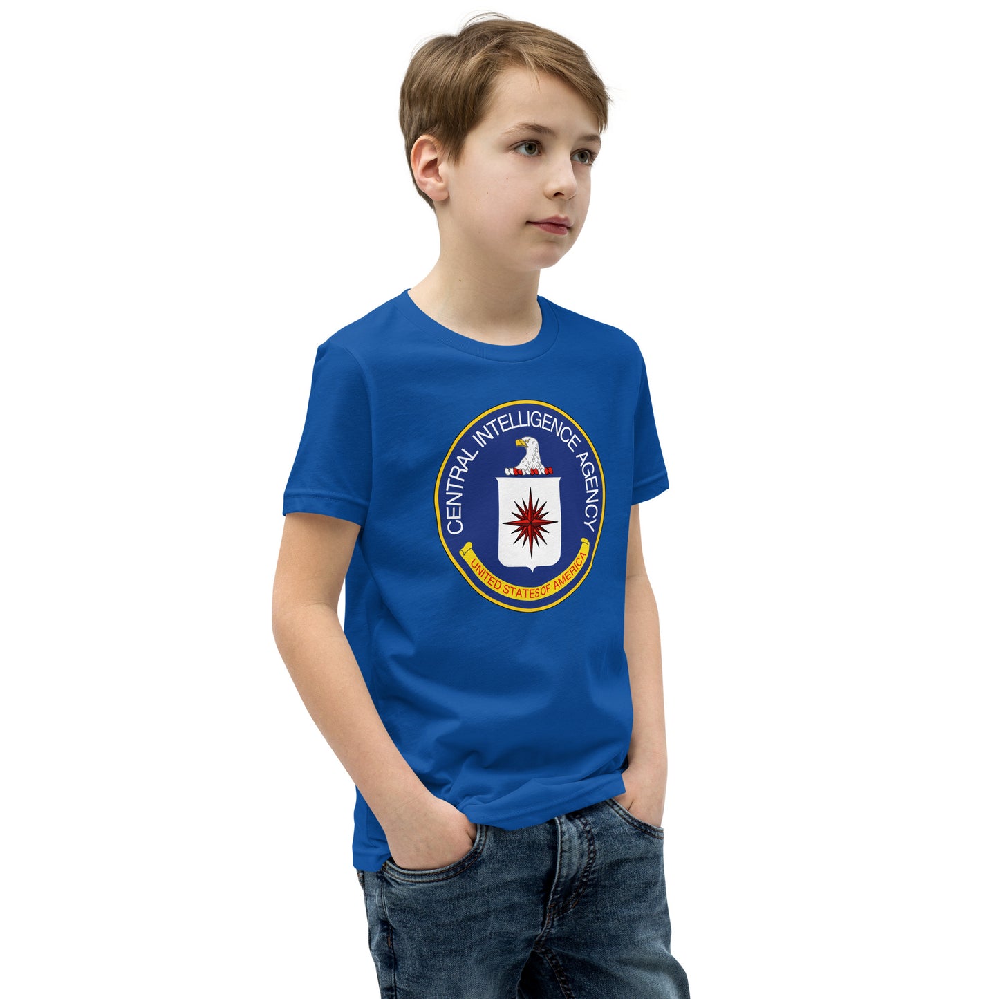 Kurzärmliges T-Shirt mit CIA-Siegel für Kinder