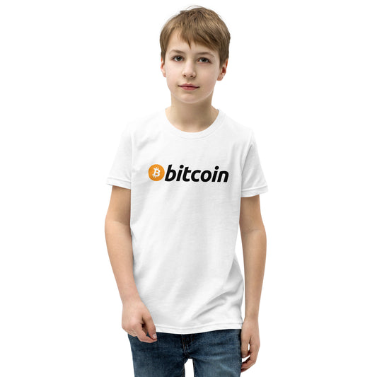 Kurzärmliges T-Shirt mit Bitcoin-Logo für Kinder