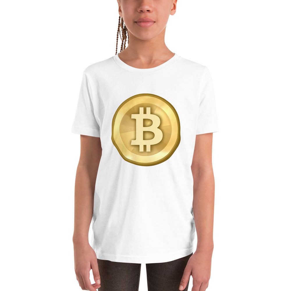 Bitcoin-Kurzarm-T-Shirt für Kinder