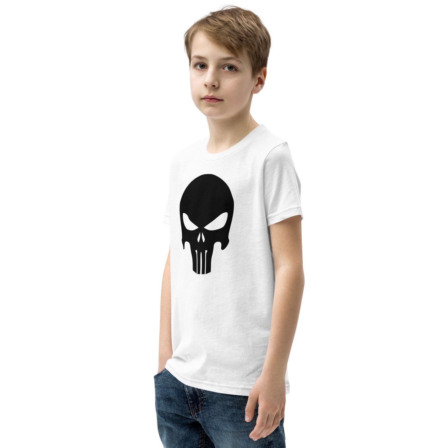 Kurzärmliges T-Shirt mit Totenkopf für Kinder