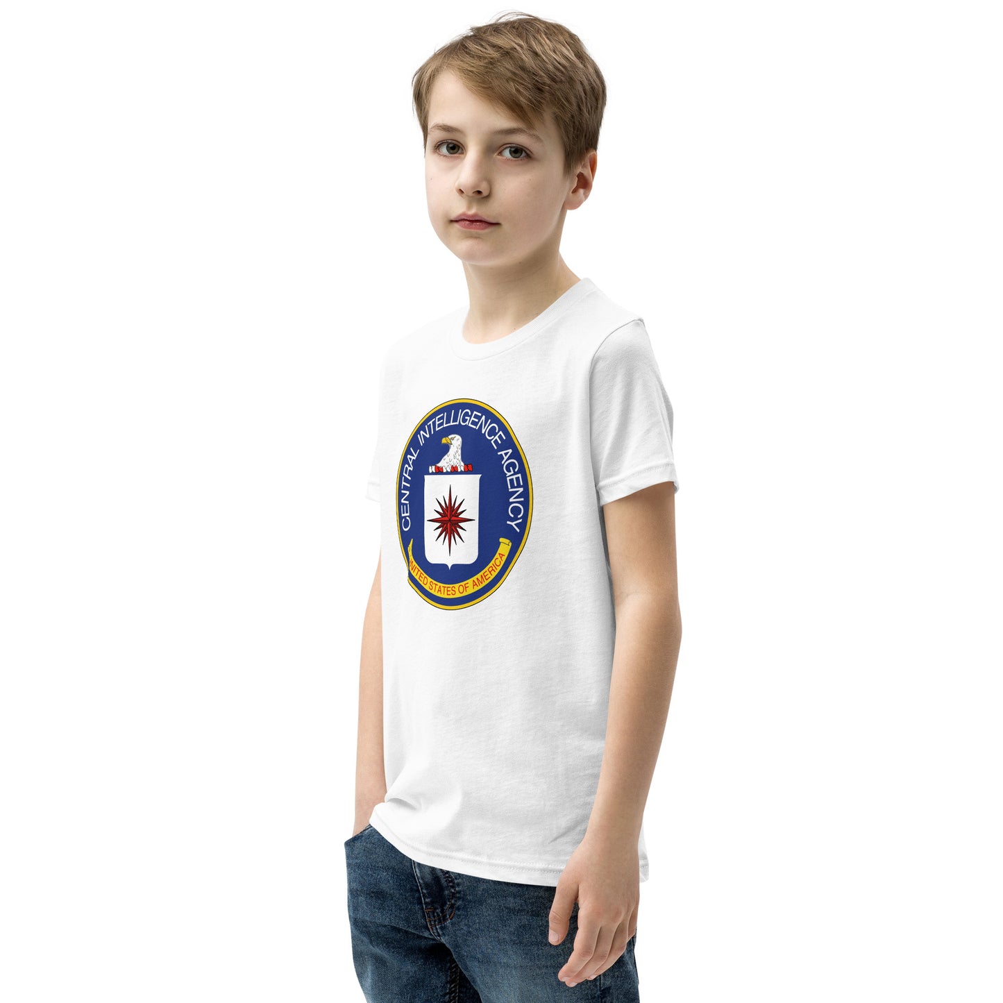 Kurzärmliges T-Shirt mit CIA-Siegel für Kinder